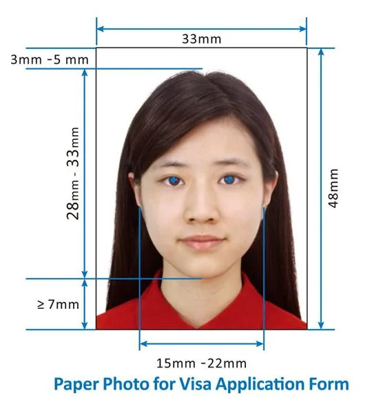 chinese visa photo requirements